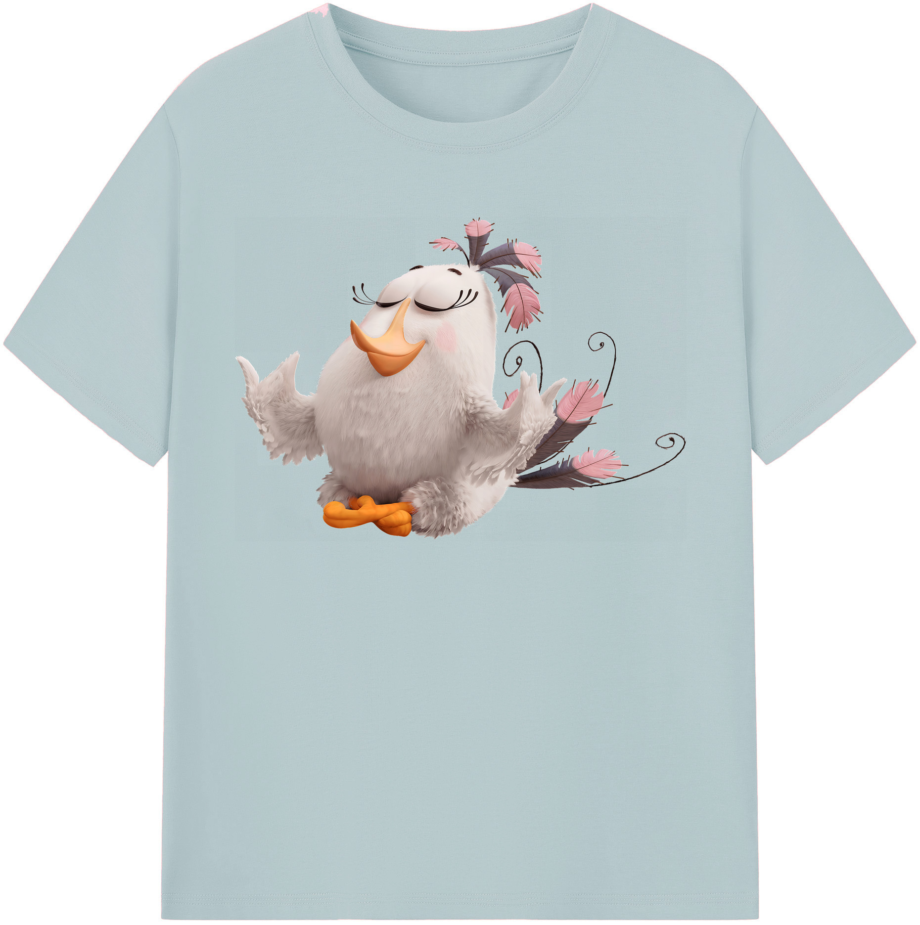 （画像用） Angry Birds アングリーバード 綿100％半袖Tシャツ（フロントプリント）